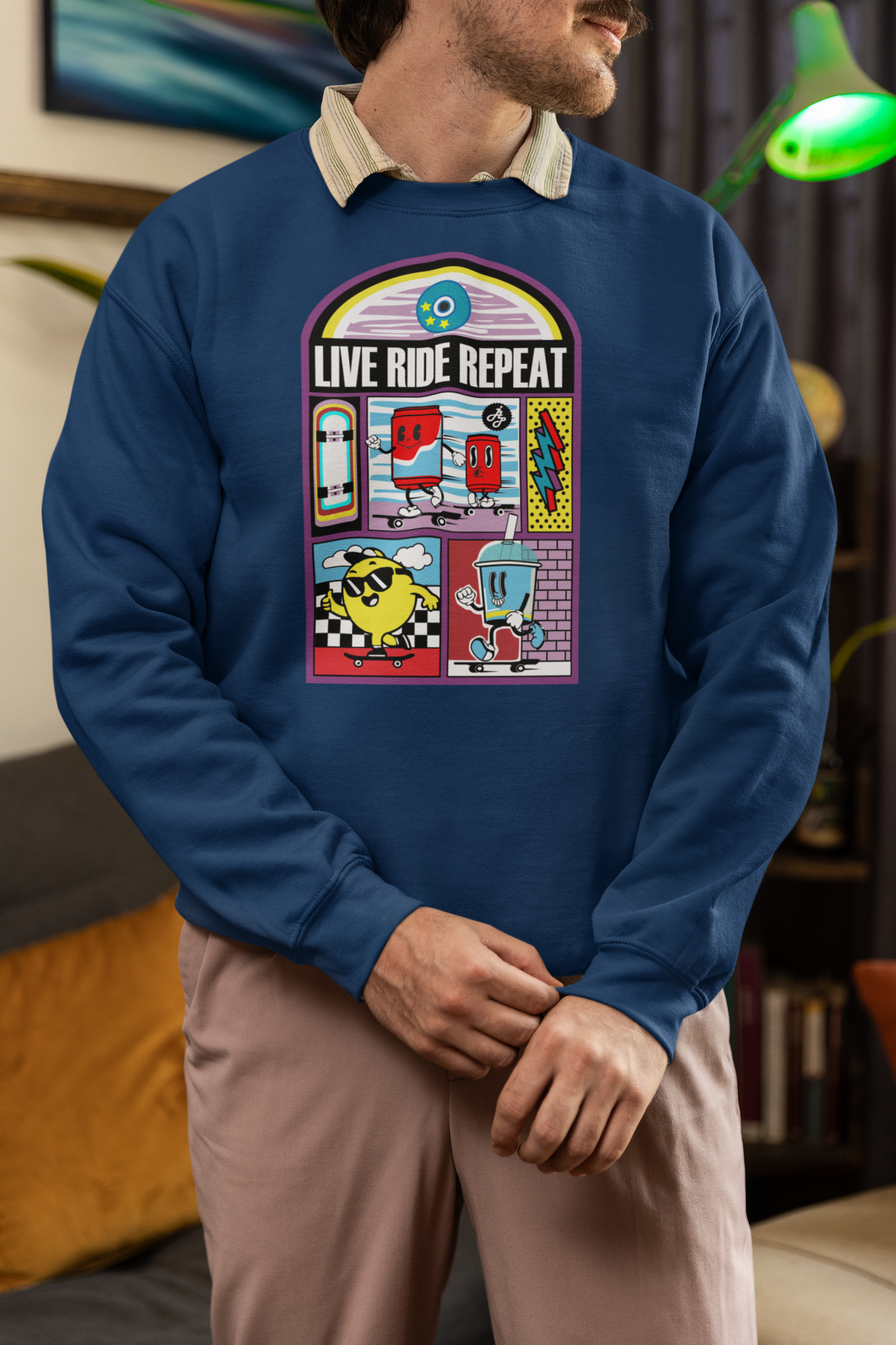 "Live ride Repeat" Sweatshirt