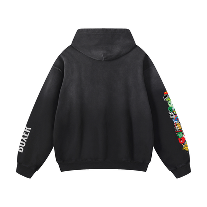 Heavyweight Sunfade Oversized Hoodie Boxer