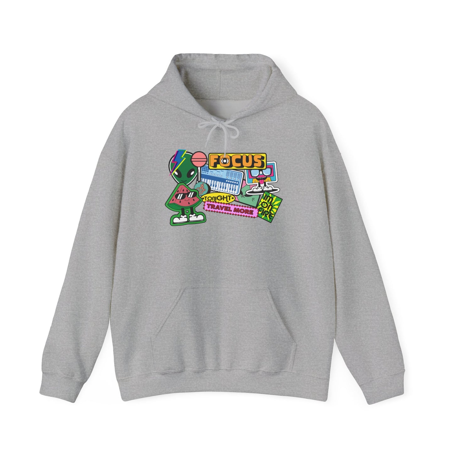 Retro 'FOCUS' Gaming Hoodie
