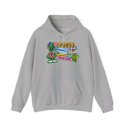 Retro 'FOCUS' Gaming Hoodie