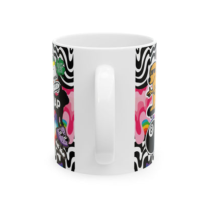 Stiker creativo   3 Cafe Art (11oz/15oz)