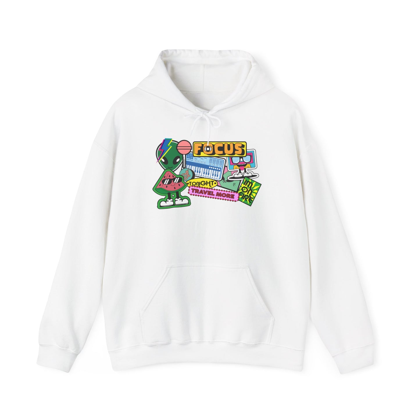 Retro 'FOCUS' Gaming Hoodie