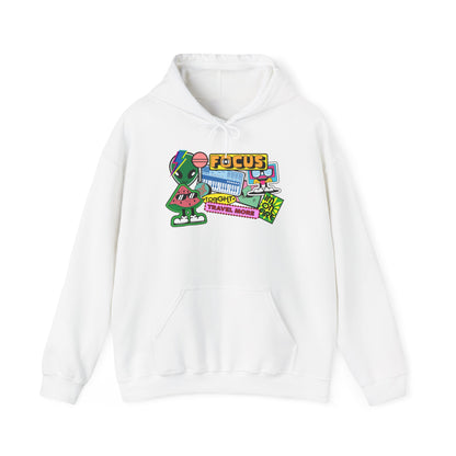 Retro 'FOCUS' Gaming Hoodie