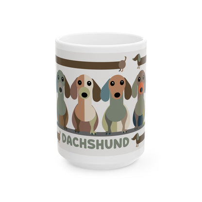 Mug Dachshund lover Cafe Art (11oz/15oz)