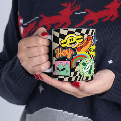 Stiker creativo  Cafe Art (11oz/15oz)