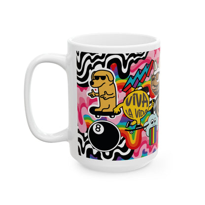 Stiker creativo   3 Cafe Art (11oz/15oz)