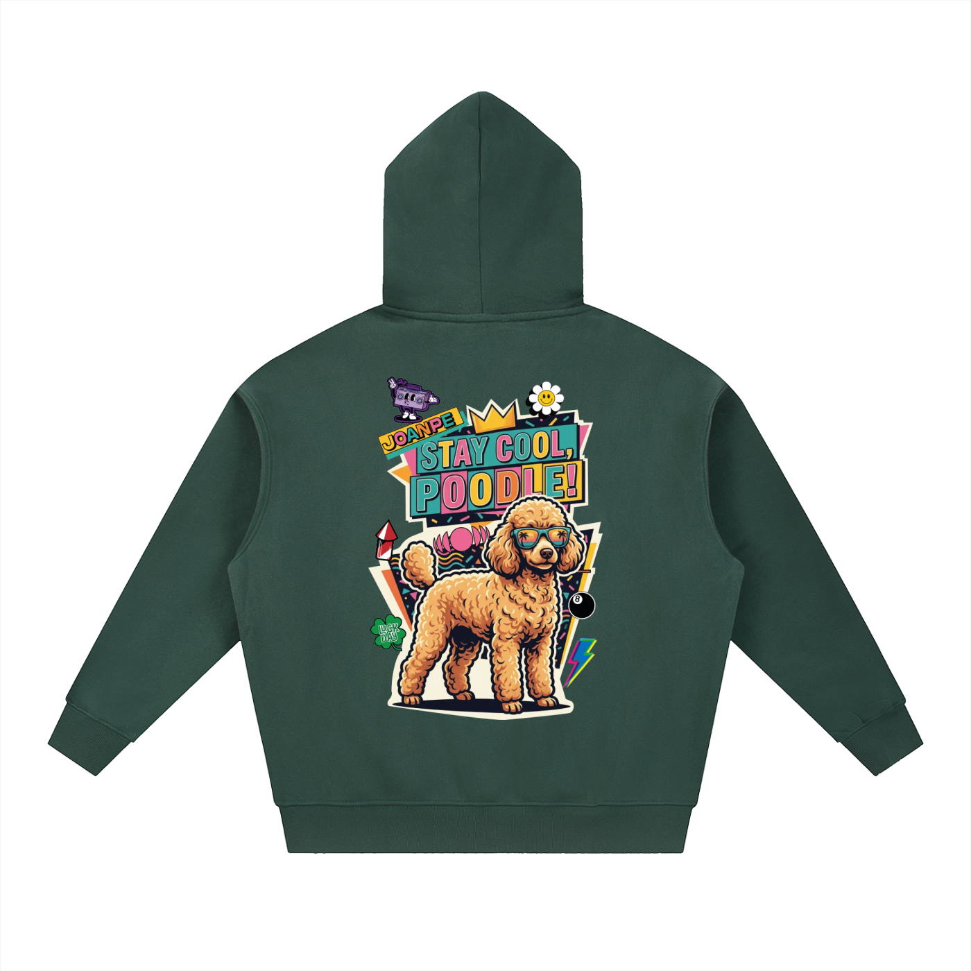 Oversized Fleece Boxy Hoodie Poodle