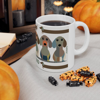 Mug Dachshund lover Cafe Art (11oz/15oz)