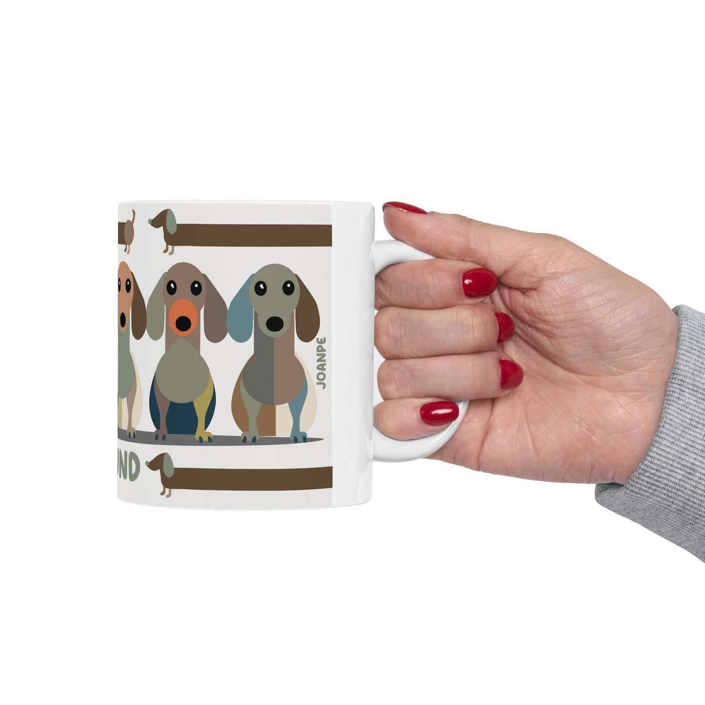 Mug Dachshund lover Cafe Art (11oz/15oz)