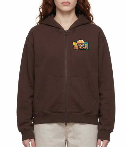 Oversized Fleece Boxy Hoodie Poodle