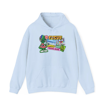 Retro 'FOCUS' Gaming Hoodie