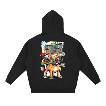 Oversized Fleece Boxy Hoodie Frenchie