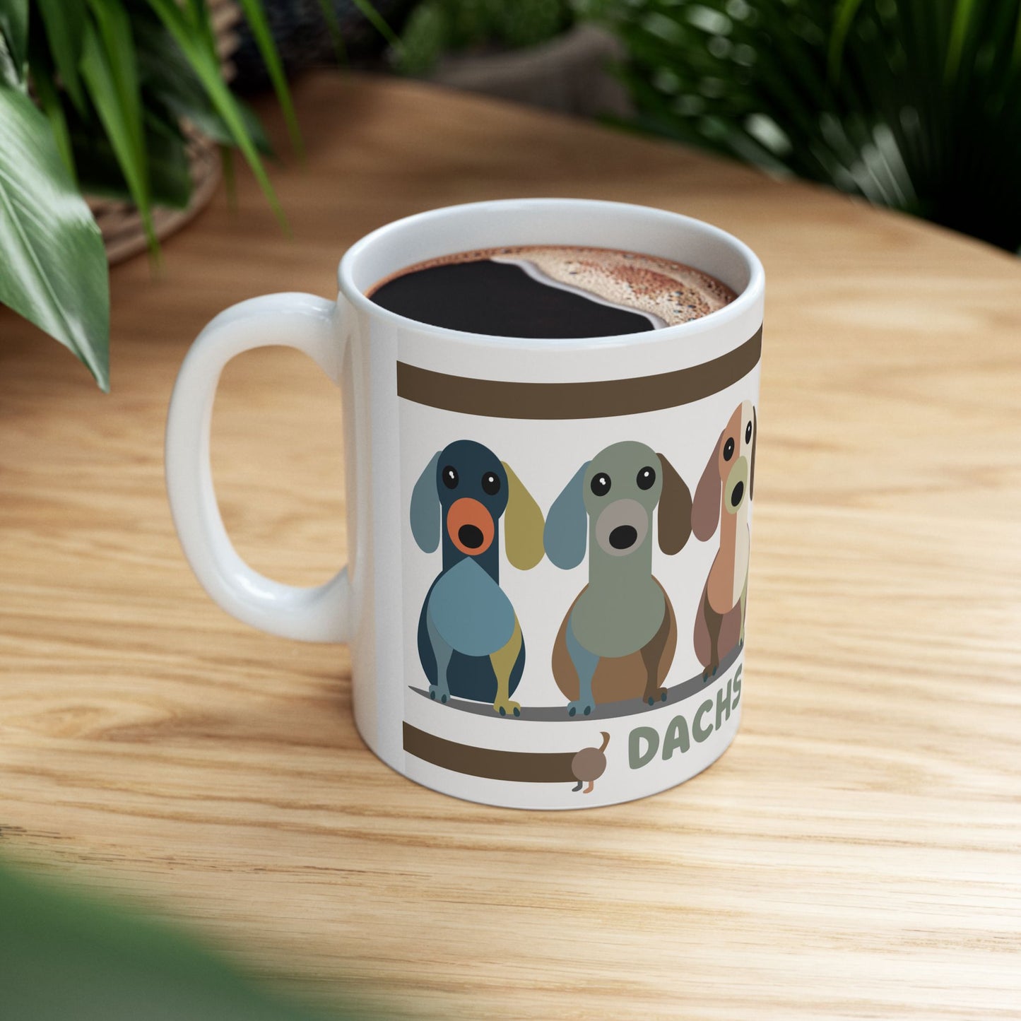 Mug Dachshund lover Cafe Art (11oz/15oz)