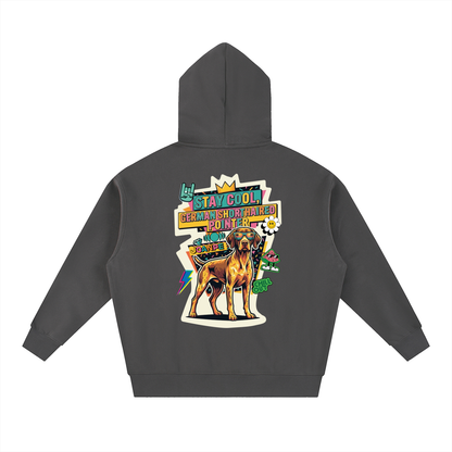 Oversized Fleece Boxy Hoodie German Shorthaired