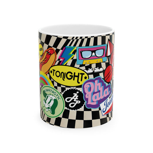 Stiker creativo  Cafe Art (11oz/15oz)