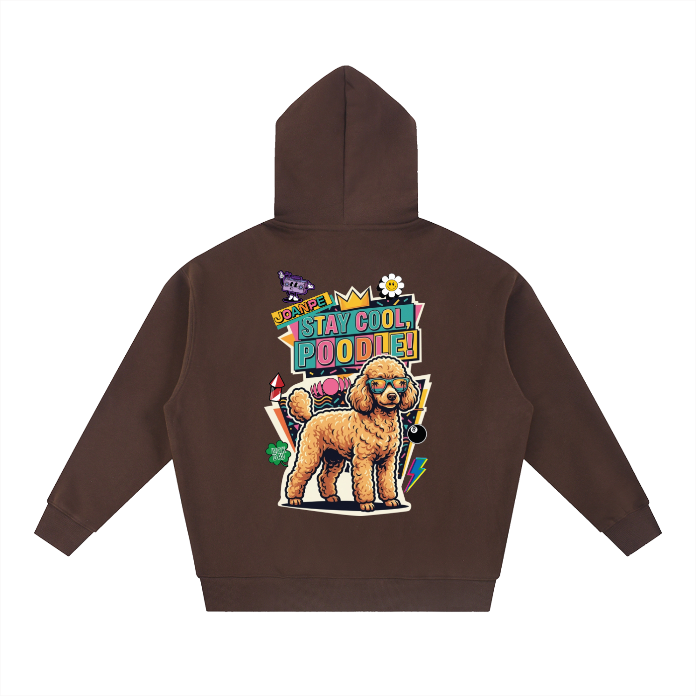 Oversized Fleece Boxy Hoodie Poodle