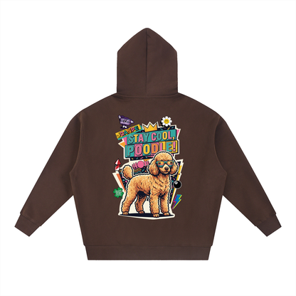 Oversized Fleece Boxy Hoodie Poodle