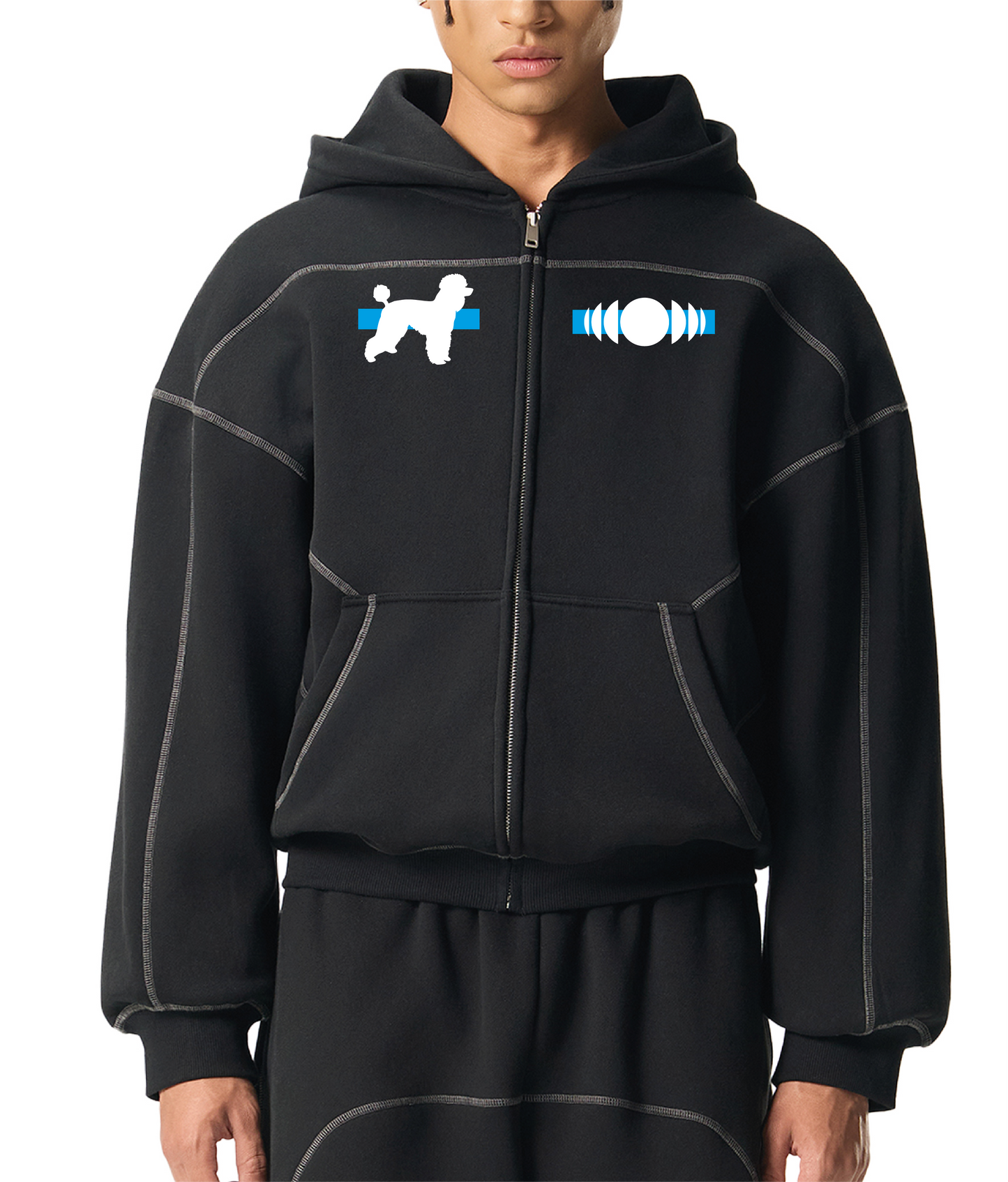 Zip Hoodie Poodle