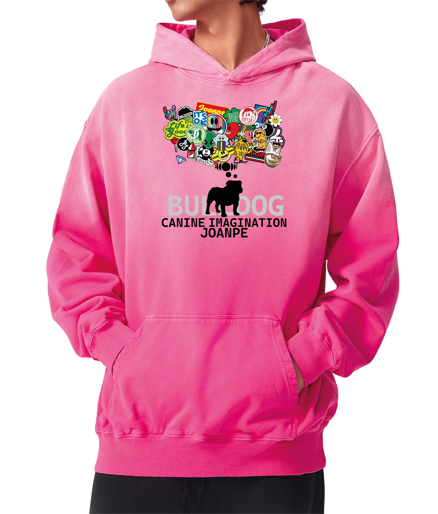 Heavyweight Sunfade Oversized Hoodie Bulldog