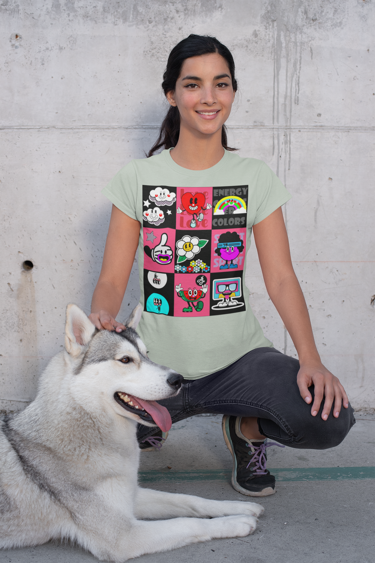 "Energy, Color, Love, Spot"  T-Shirt