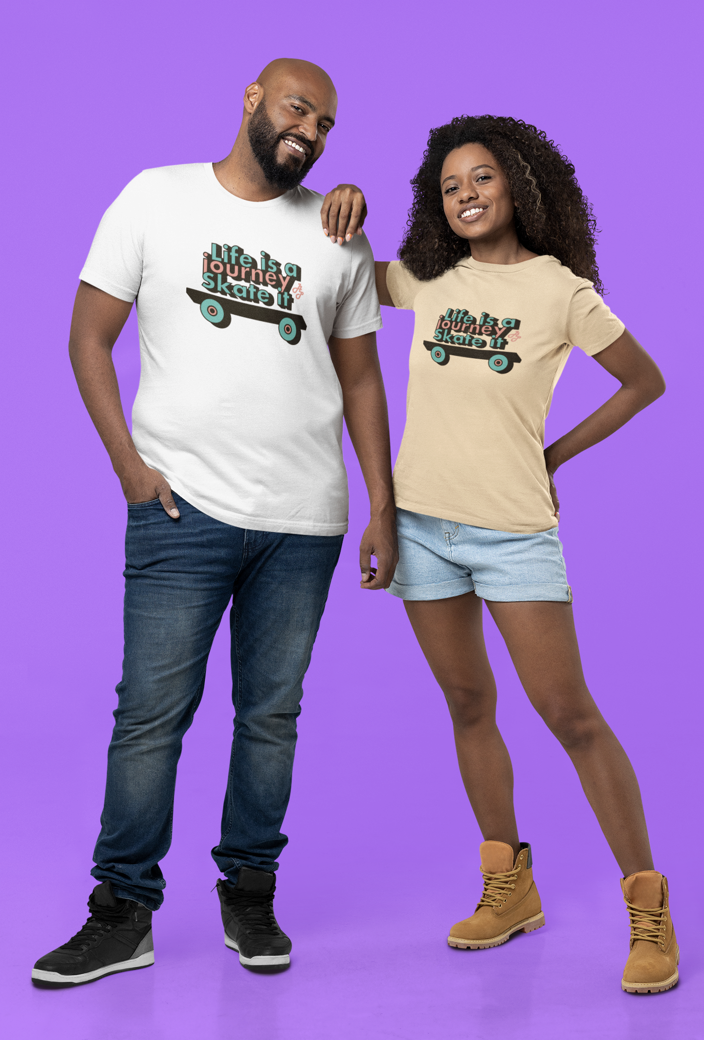 "Life is a journey skate it " Tshirt