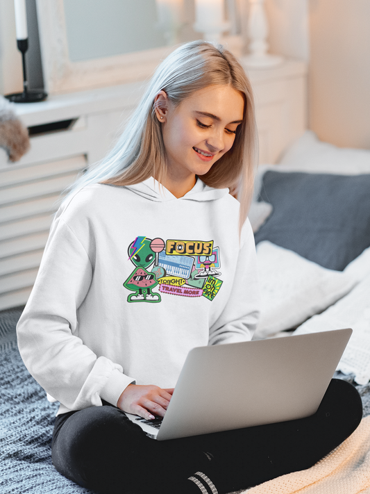 Retro 'FOCUS' Gaming Hoodie