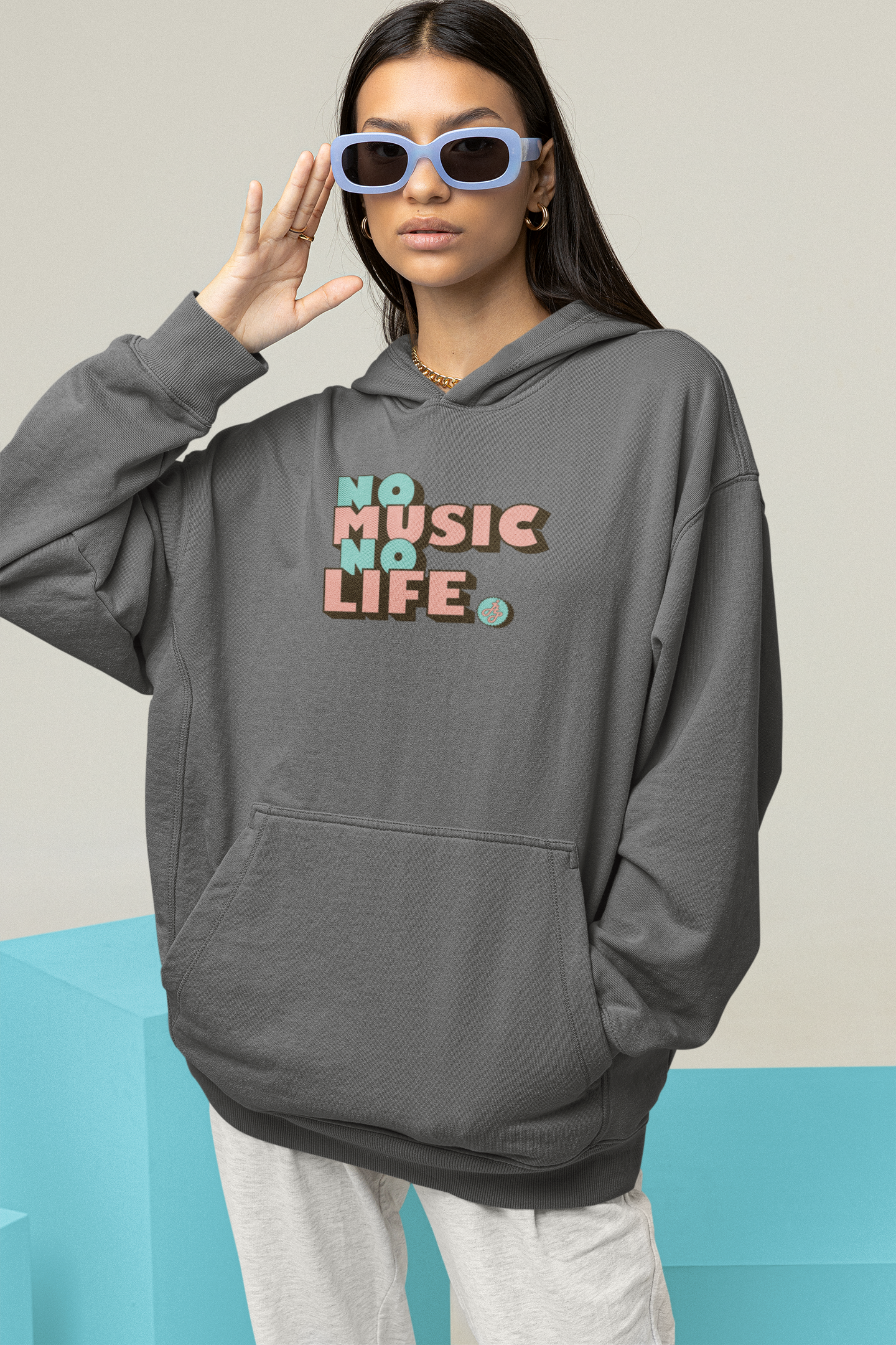 "No music, No Live" Hoodie