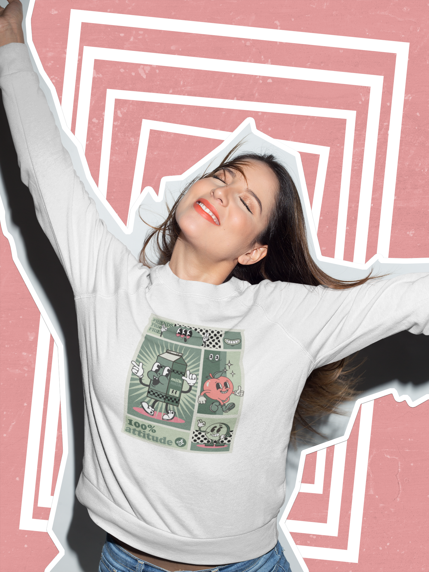 "Friends Actitude " Swearshirt