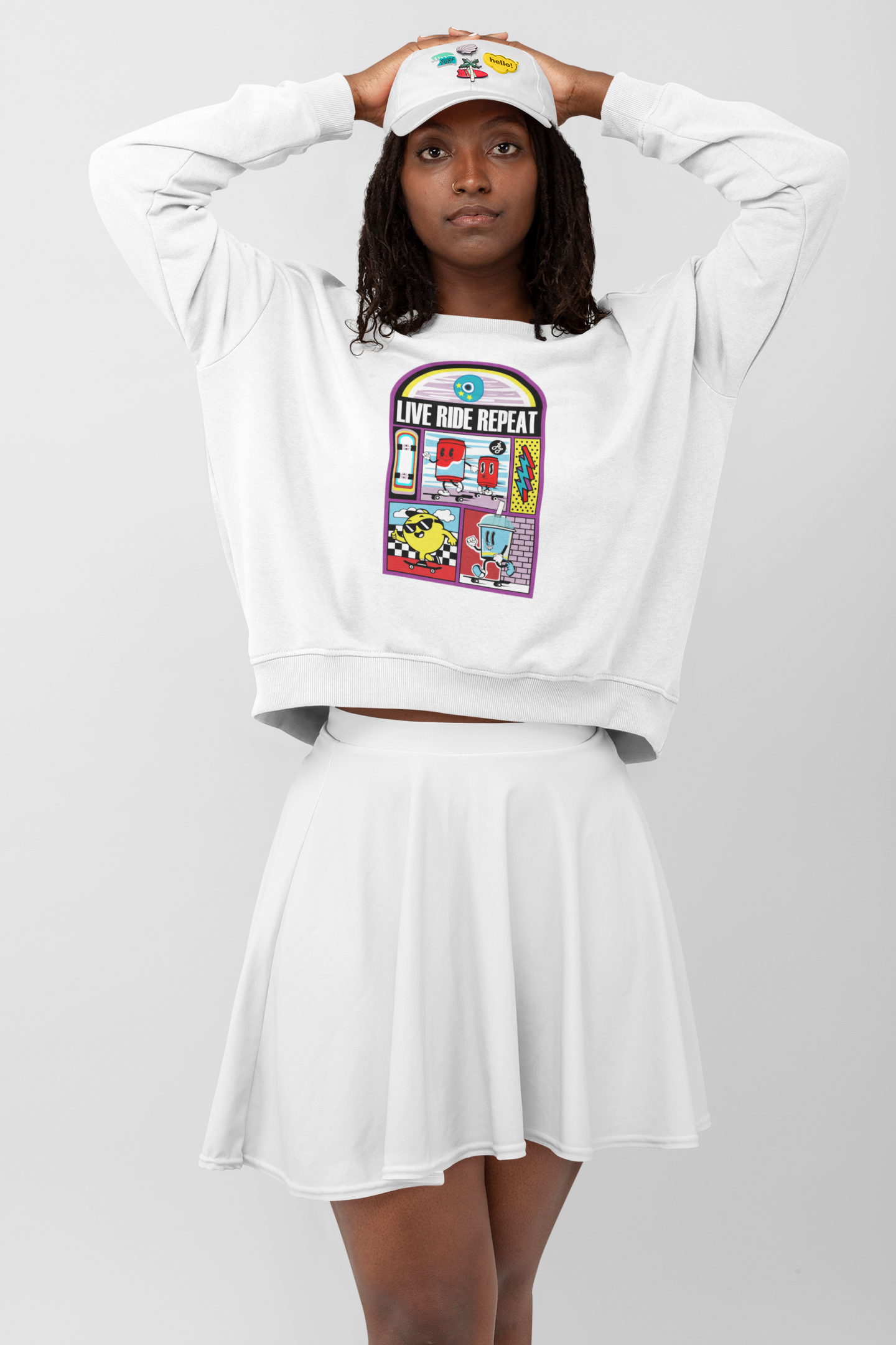 "Live ride Repeat" Swearshirt