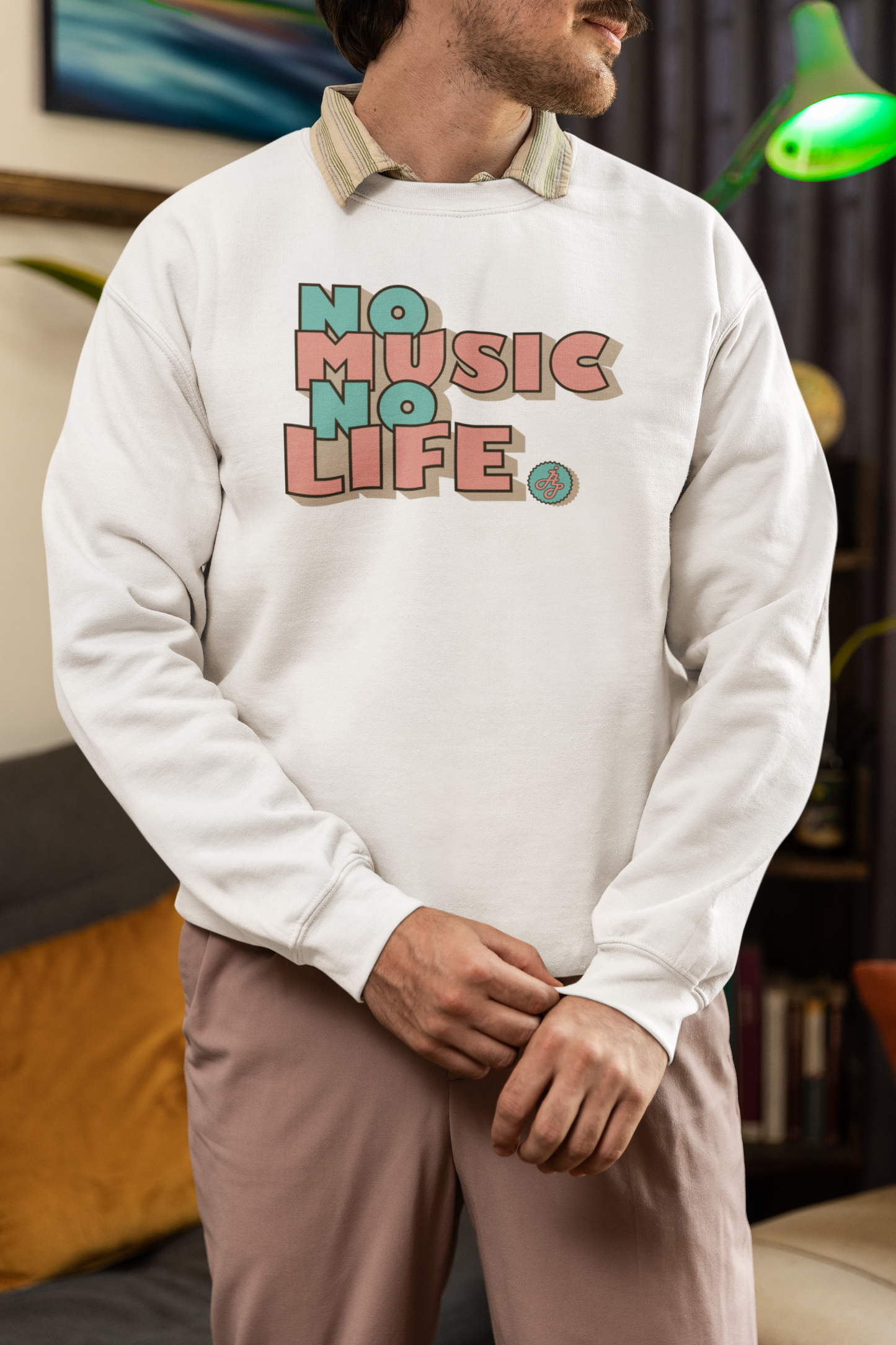 "No Music No Life  " Swearshirt