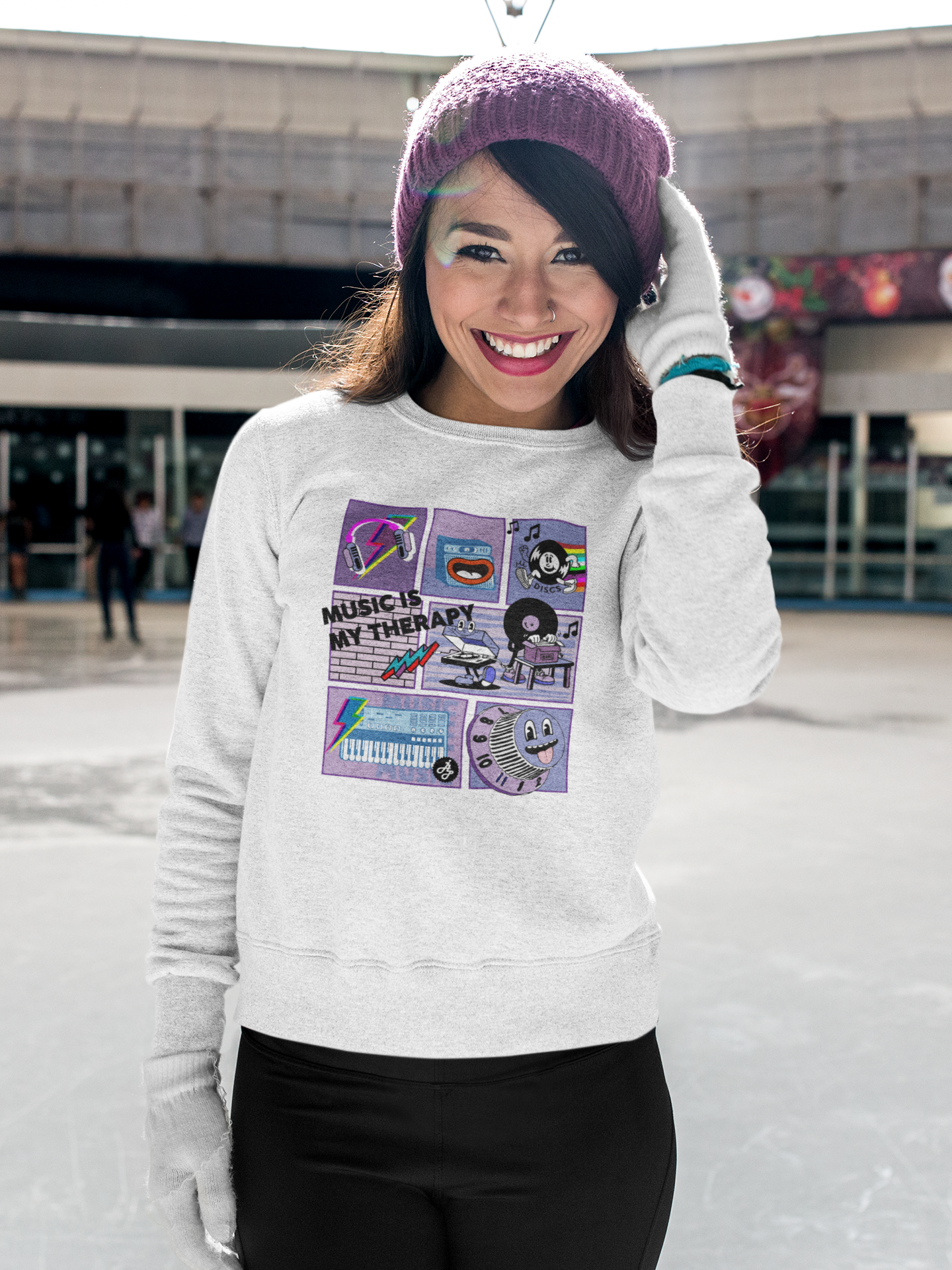 "Music is my Therapy" Swearshirt