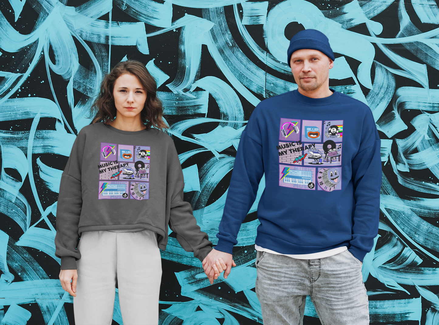 "Music is my Therapy" Swearshirt