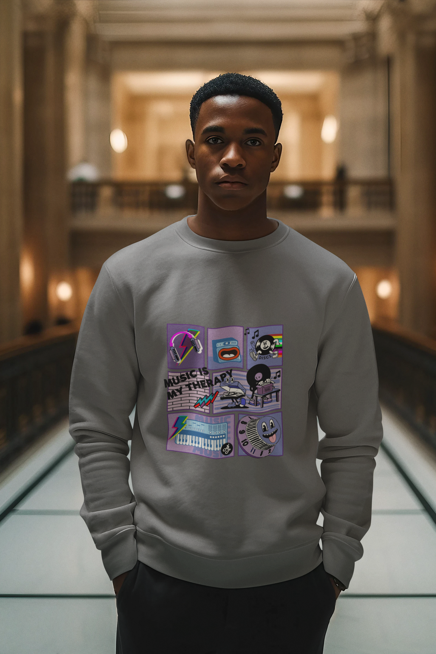 "Music is my Therapy" Swearshirt