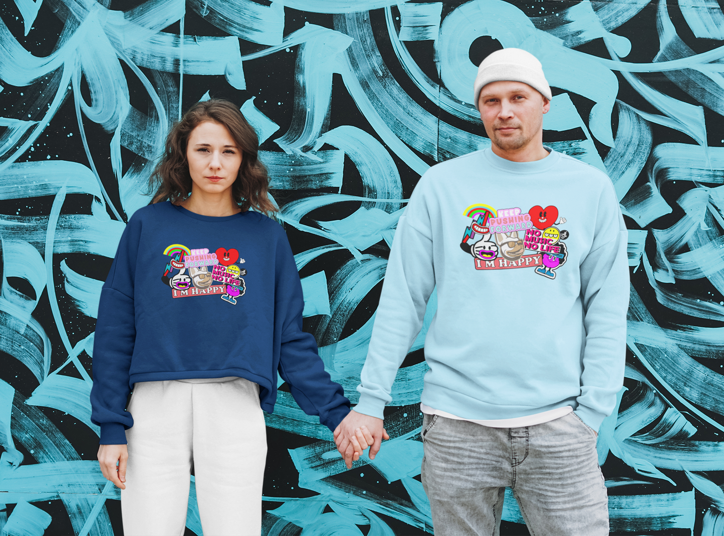 "I am Happy" Swearshirt