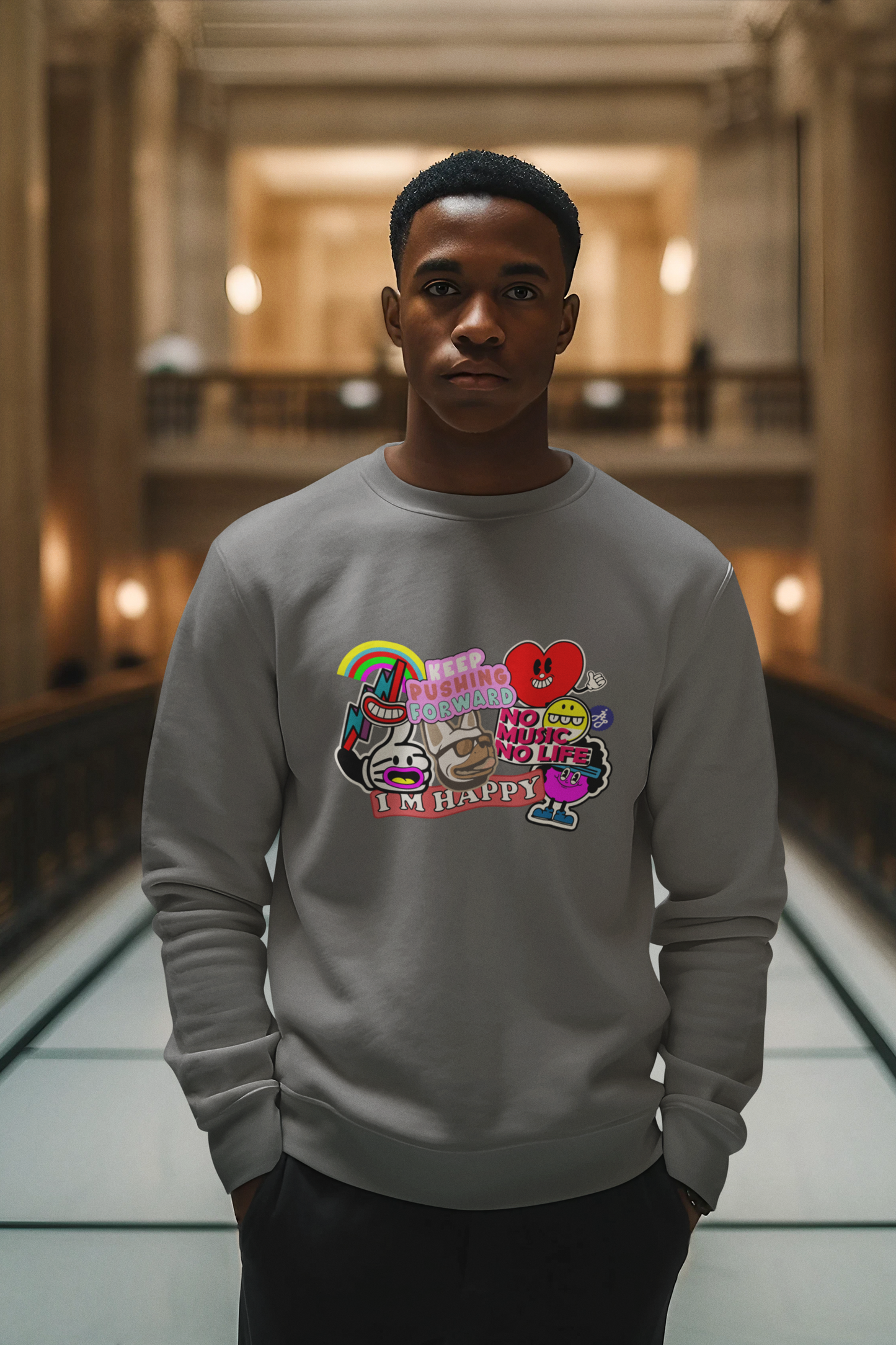 "I am Happy" Swearshirt