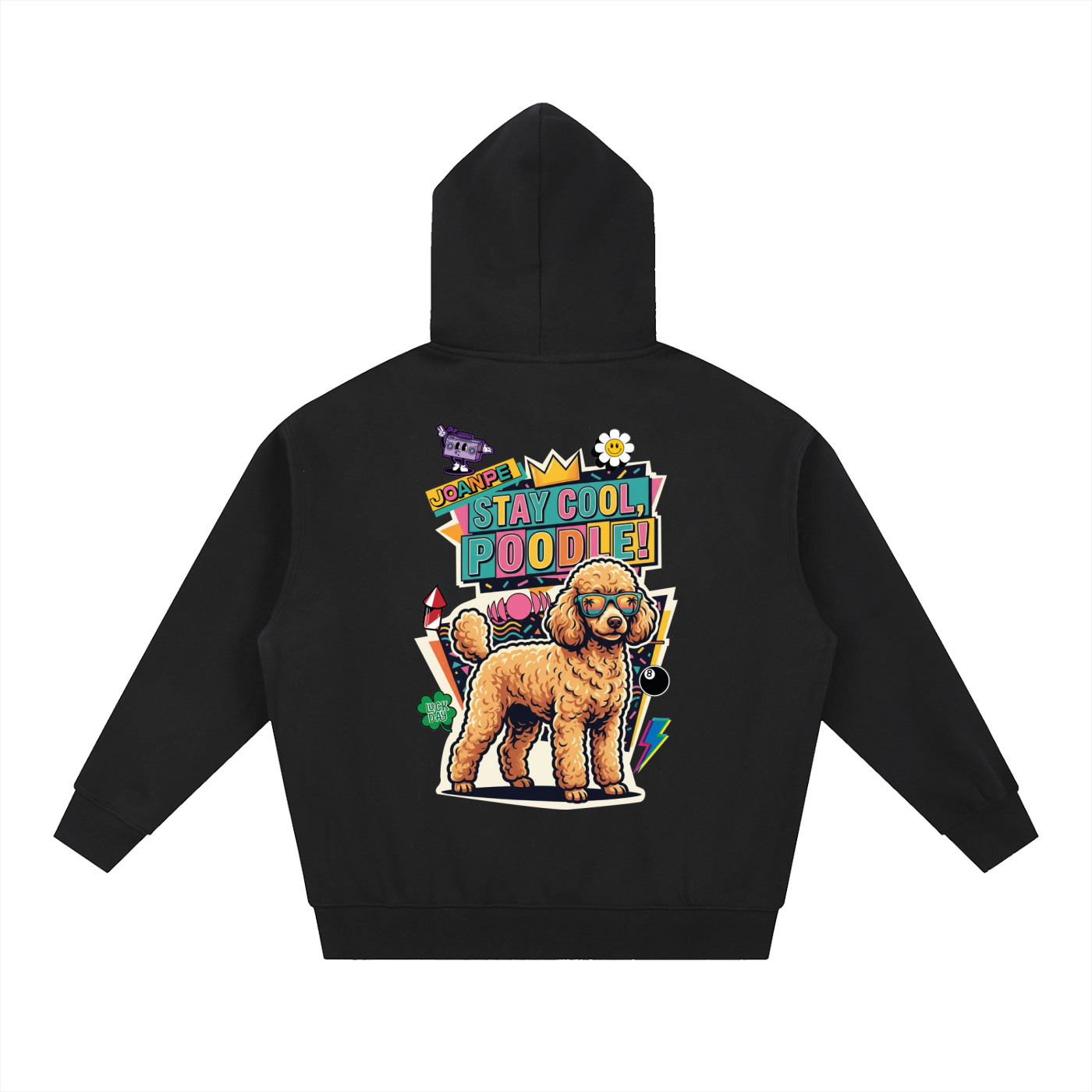 Oversized Fleece Boxy Hoodie Poodle