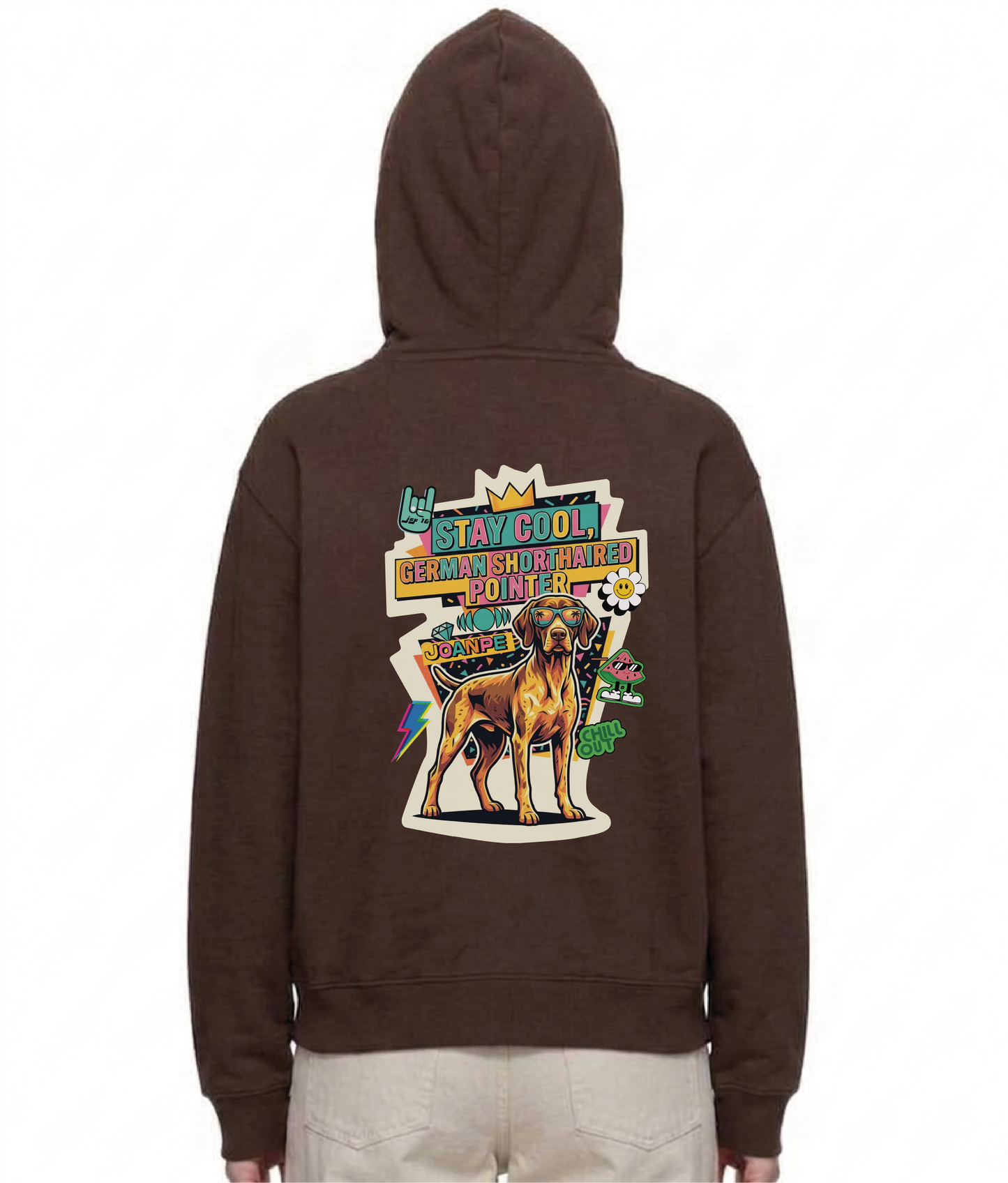 Oversized Fleece Boxy Hoodie German Shorthaired