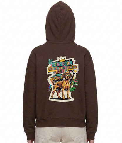 Oversized Fleece Boxy Hoodie German Shorthaired