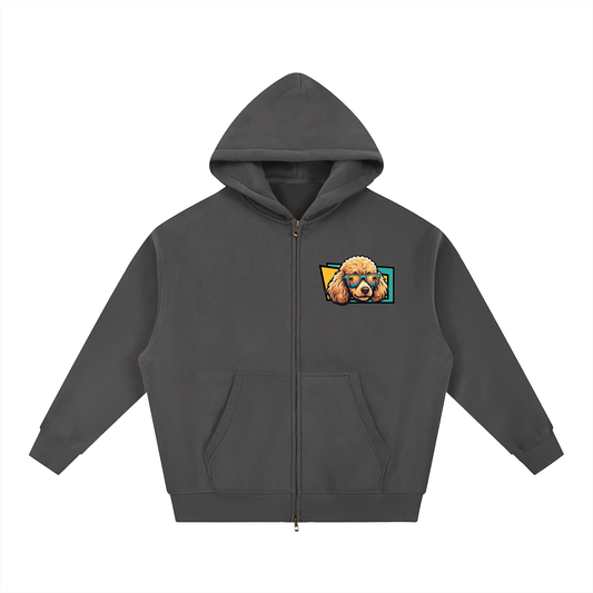 Oversized Fleece Boxy Hoodie Poodle