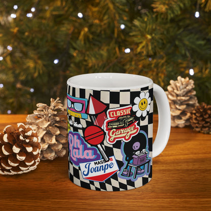 Stiker creativo  Cafe Art (11oz/15oz)