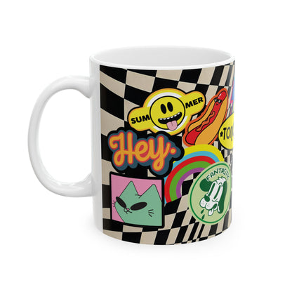 Stiker creativo  Cafe Art (11oz/15oz)