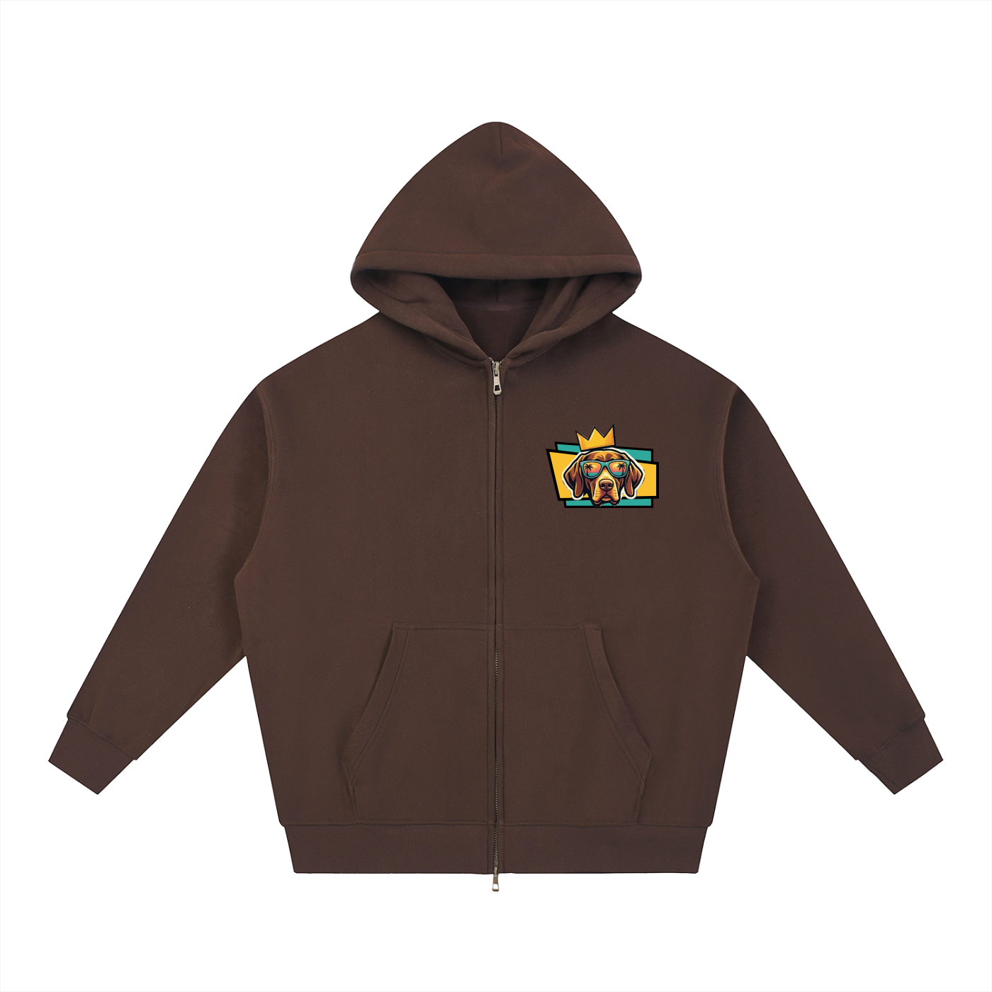 Oversized Fleece Boxy Hoodie German Shorthaired