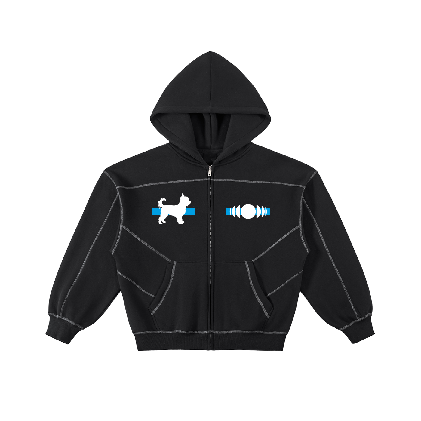 Zip Hoodie Yorkie