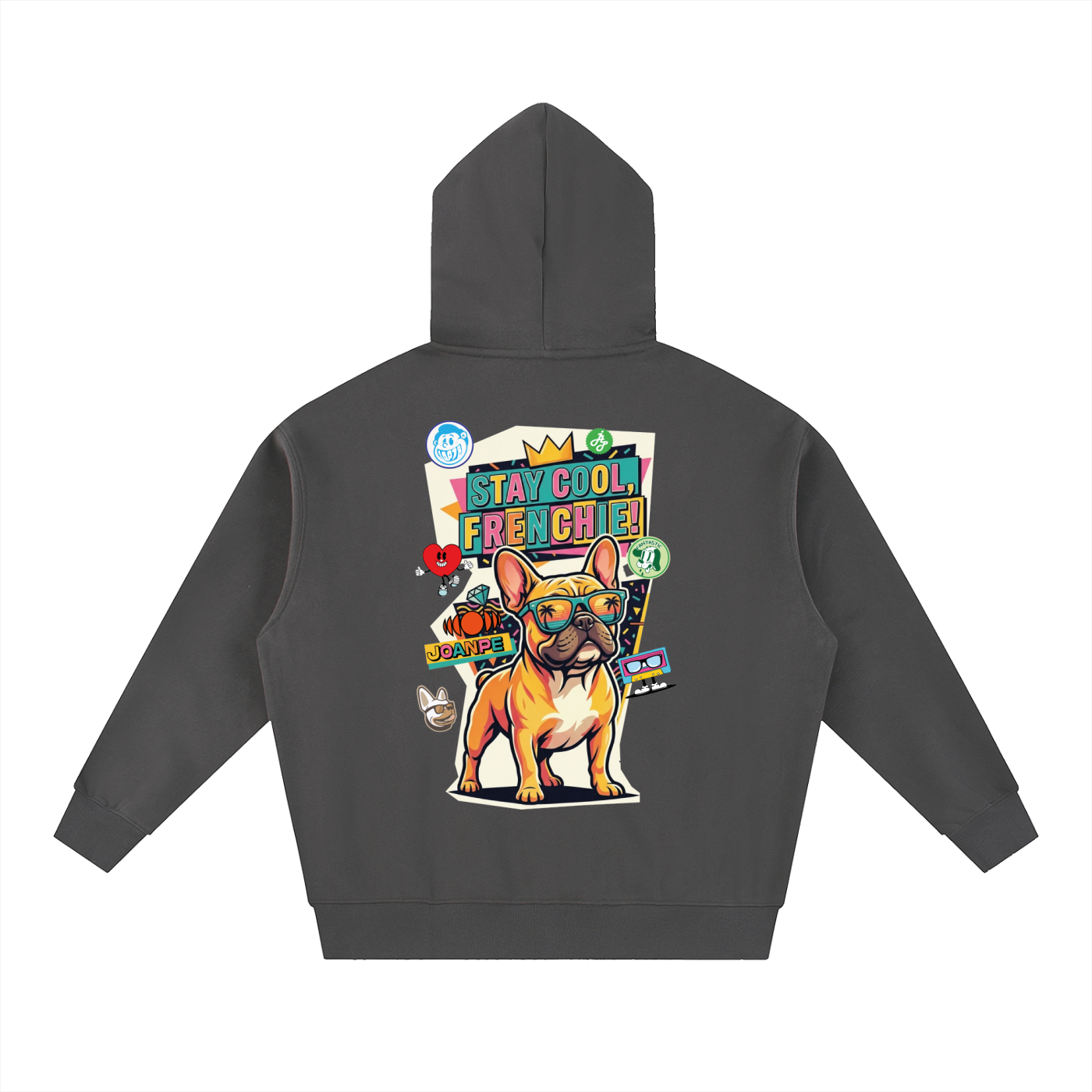 Oversized Fleece Boxy Hoodie Frenchie