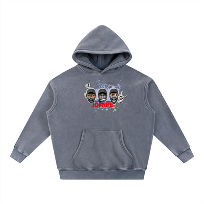 Snow Wash Fleece Oversize Hoodie