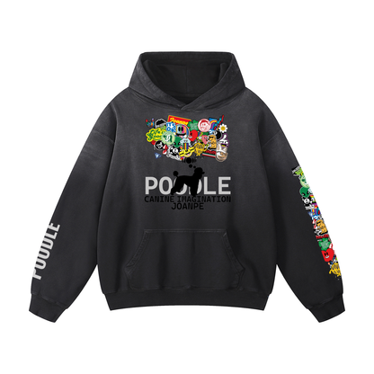 Heavyweight Sunfade Oversized Hoodie Poodle