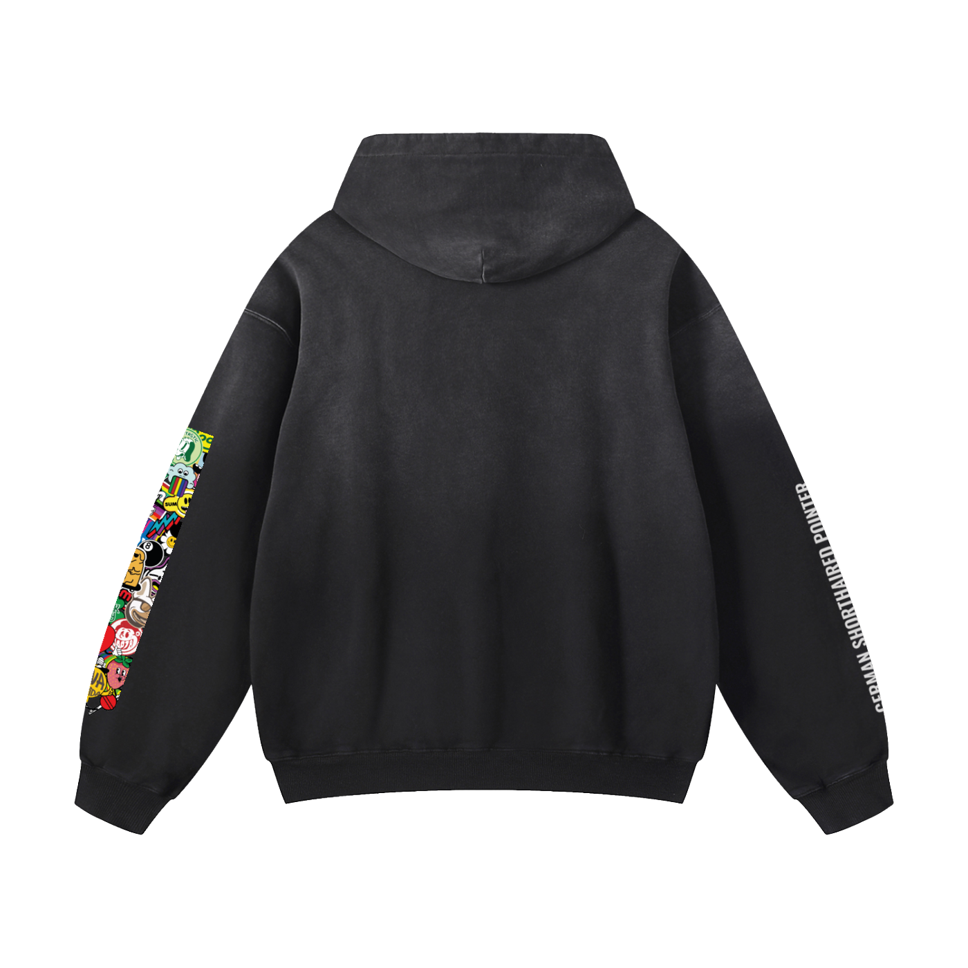 Heavyweight Sunfade Oversized Hoodie German Shorthaired pointer