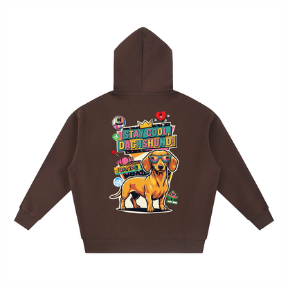 Oversized Fleece Boxy Hoodie Doxie