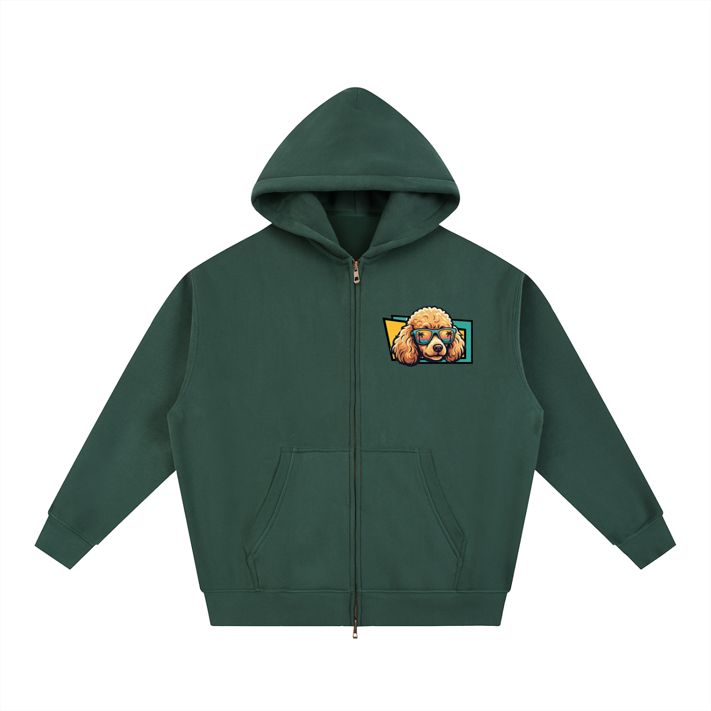 Oversized Fleece Boxy Hoodie Poodle