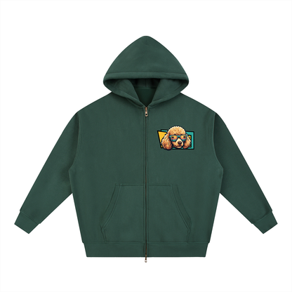 Oversized Fleece Boxy Hoodie Poodle